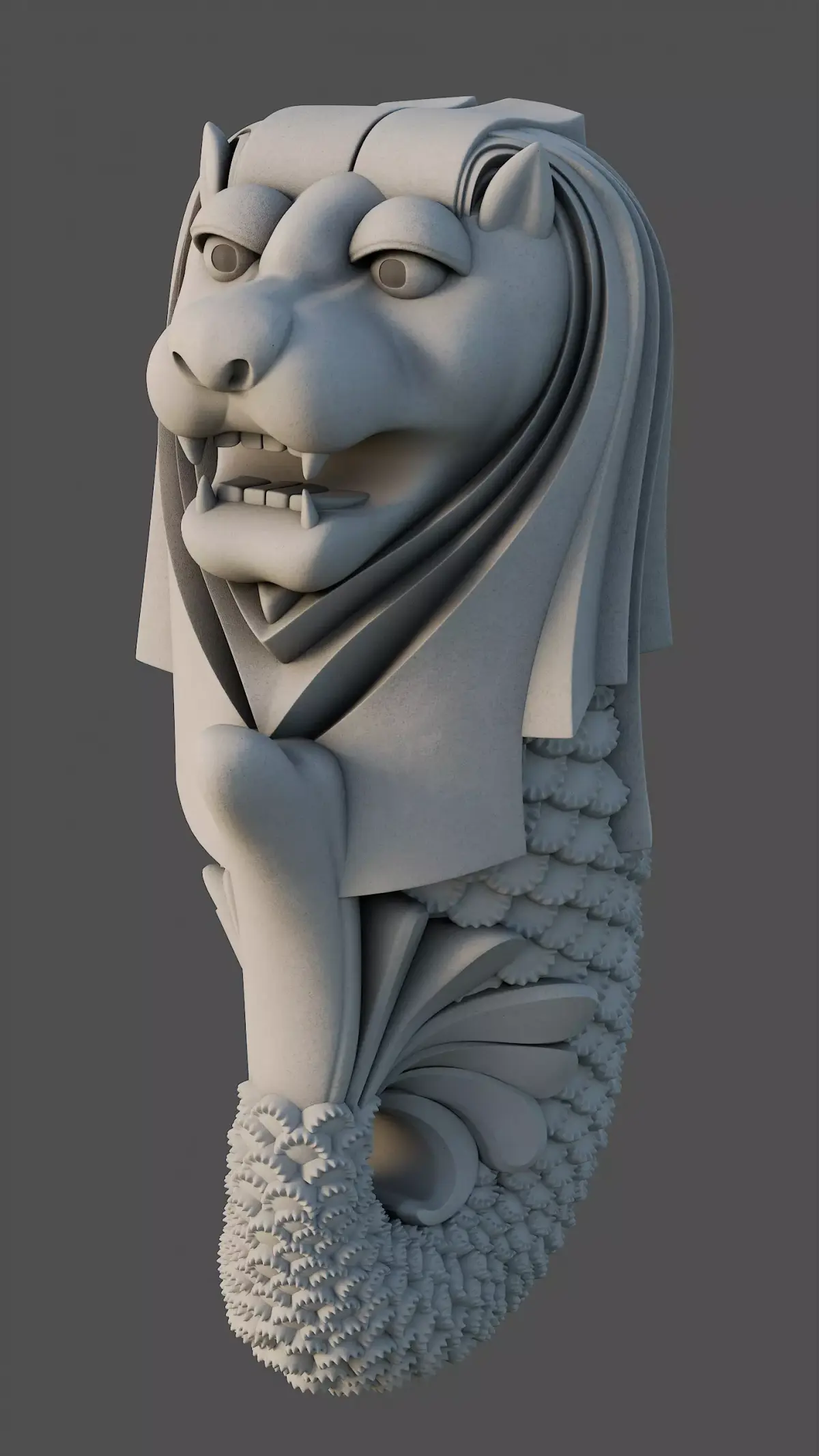 Merlion Singapore  3D model