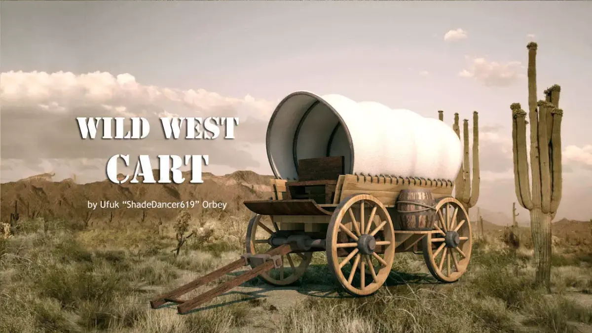 Wild West Cart 3D model