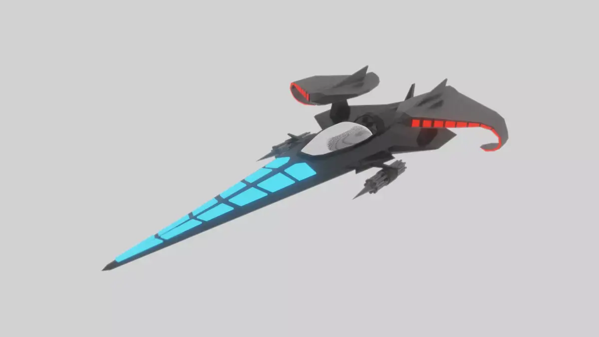 Space ship v1 3D model