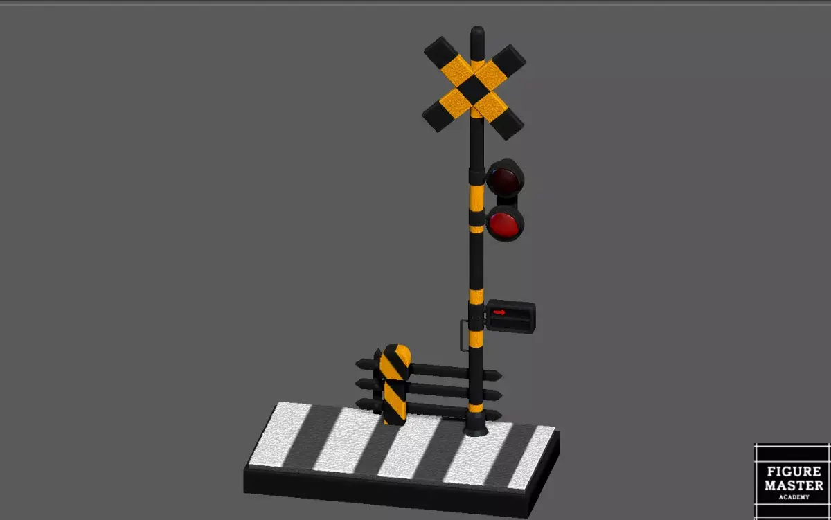 TRAIN WAY BASE DIORAMA 3D print model