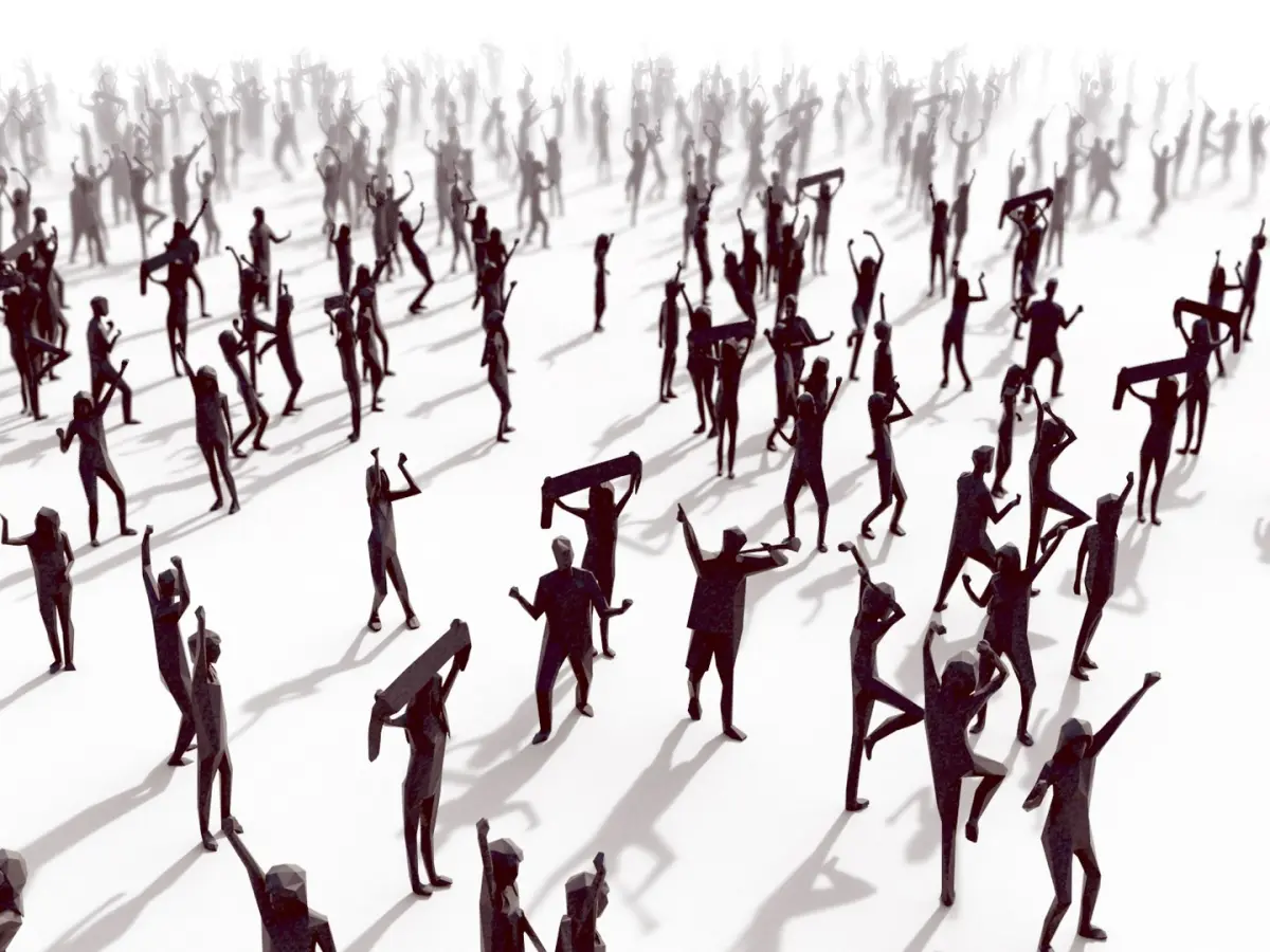 Low Poly Posed People Pack 6 3D model
