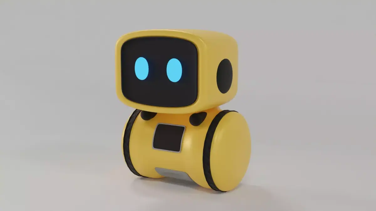 robot with eyes Low-poly 3D model order