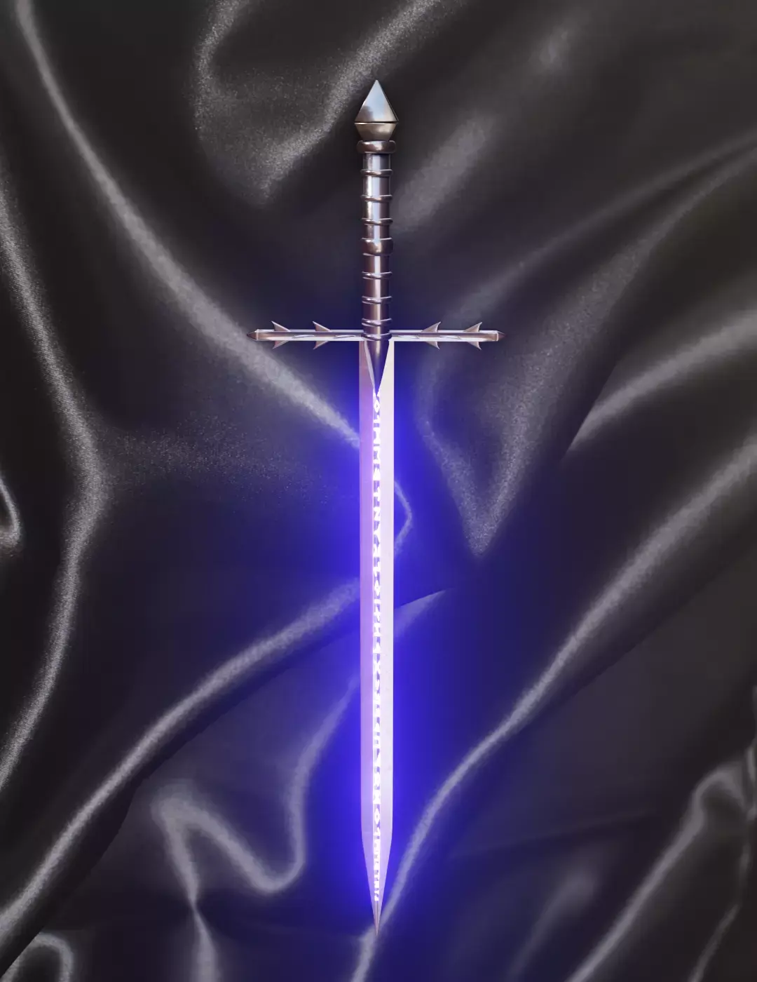 Cold Steel Two Handed Great Sword Low-poly 3D model