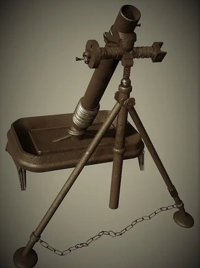 M1 Mortar Low-poly 3D model