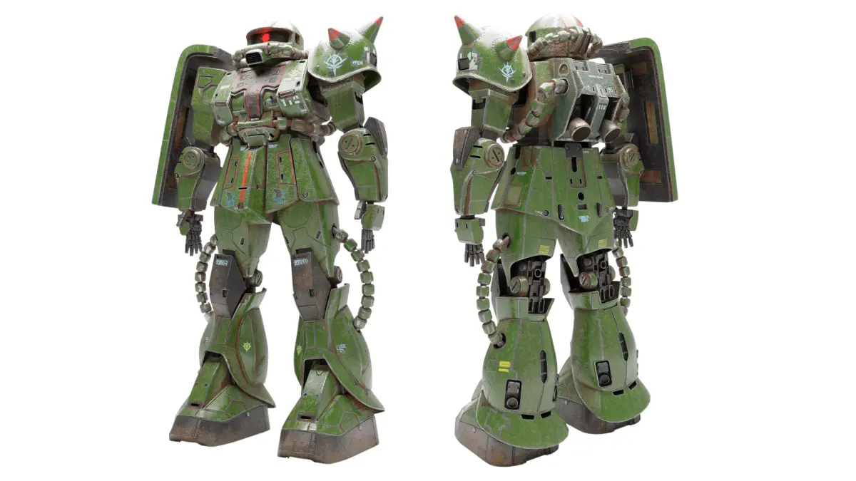 MS-06F Zaku Mobile Suit UC 0079 3D model