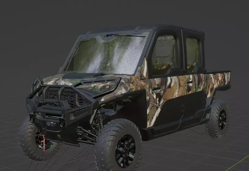RANGER CREW XD 1500 NorthStar Edition Ultimate Pursuit Camo Low-poly 3D model