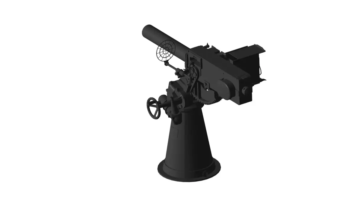 autocannon 3D model
