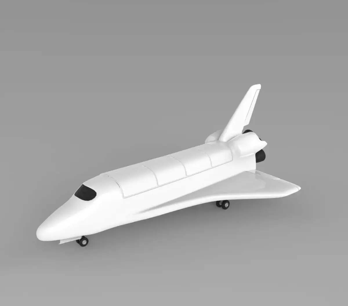 space shuttle Low-poly 3D model buy