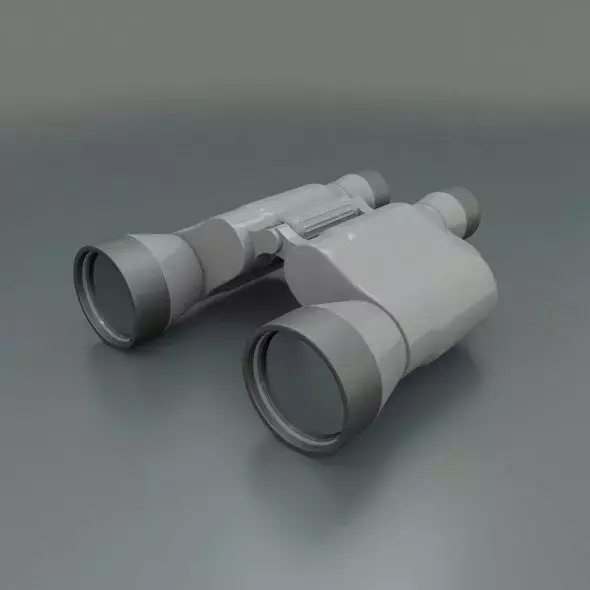 Binocular 3d model binoculars Low-poly 3D model