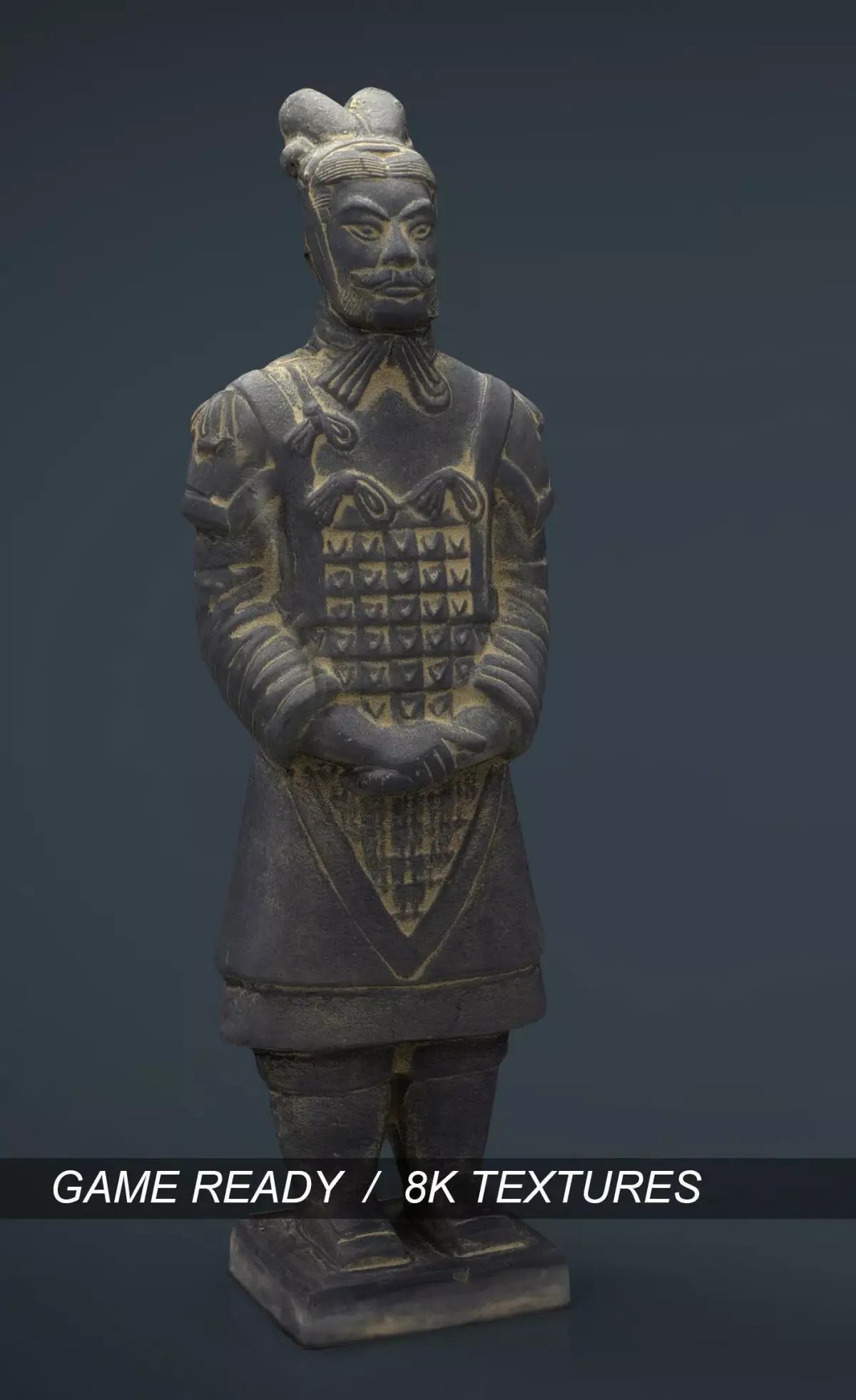 Terracotta Warriors  General Low-poly 3D model