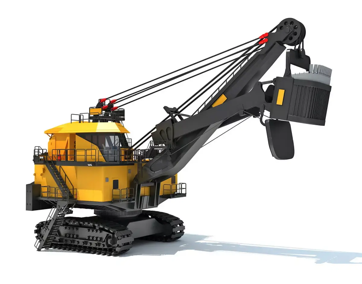 Electric Mining Rope Shovel 3D model