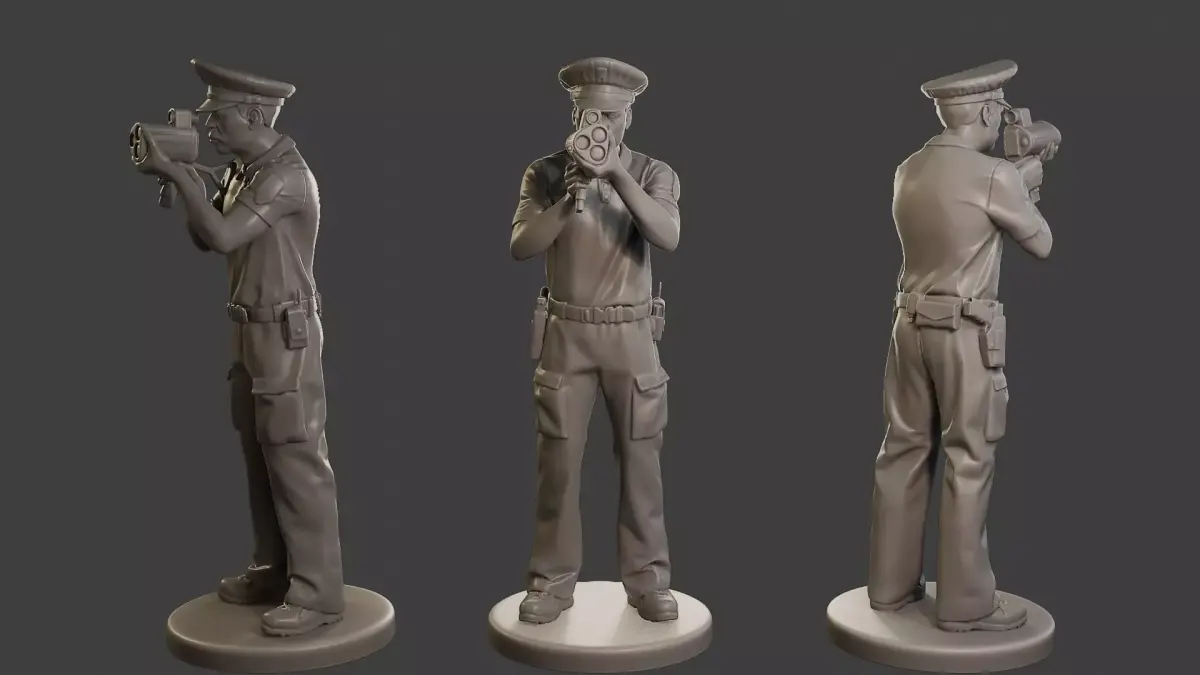 Male Slovac Traffic Police STP 003 3D print model