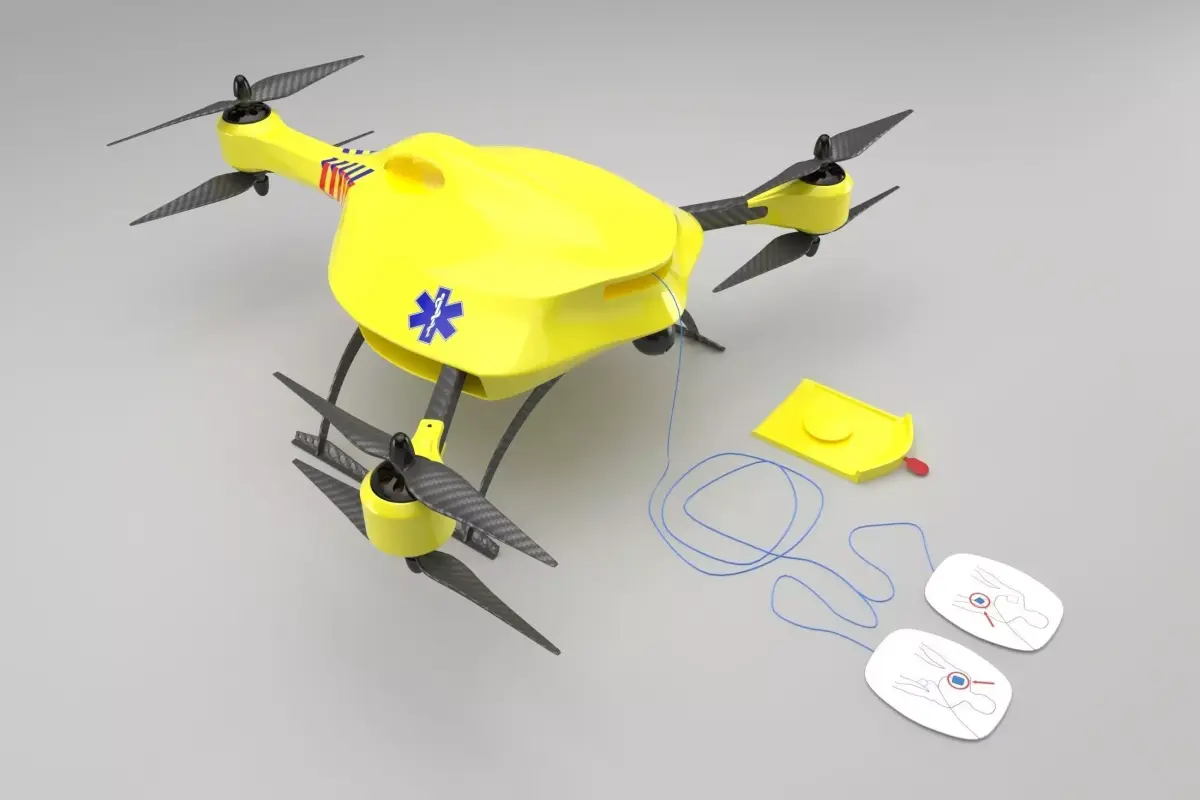 Ambulance Drone 3D model buy