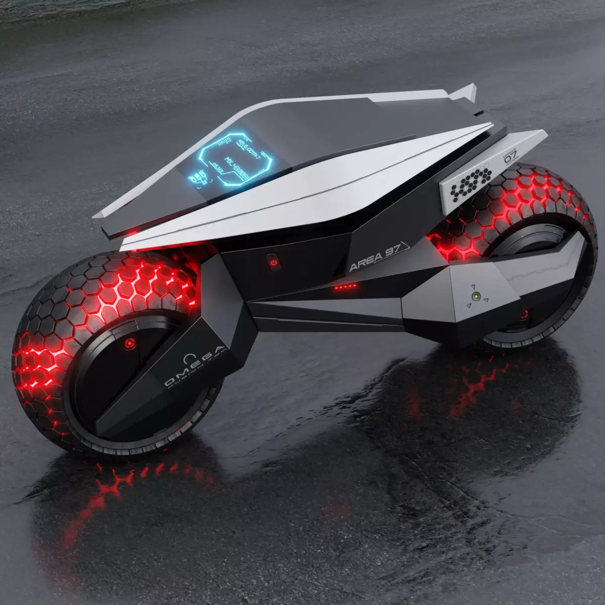 motorcycle robot 3D model buy