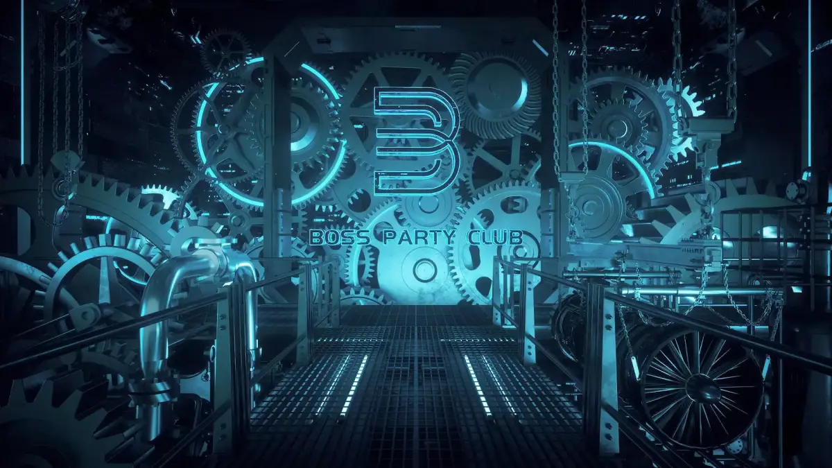 C4D Octane render Steampunk Gear Factory 3D model