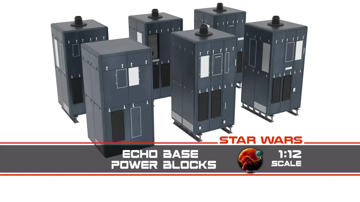 Echo Base Power Blocks 1-12 scale Blackseries 3D print model
