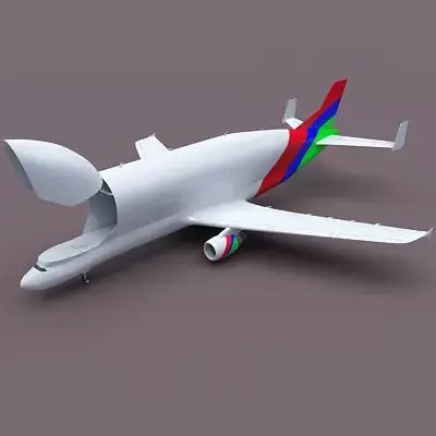 Color Cargo Super Transporter 3D model