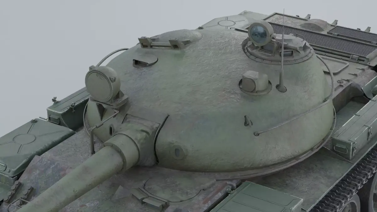 T-62 soviet main battle tank T62 3D model