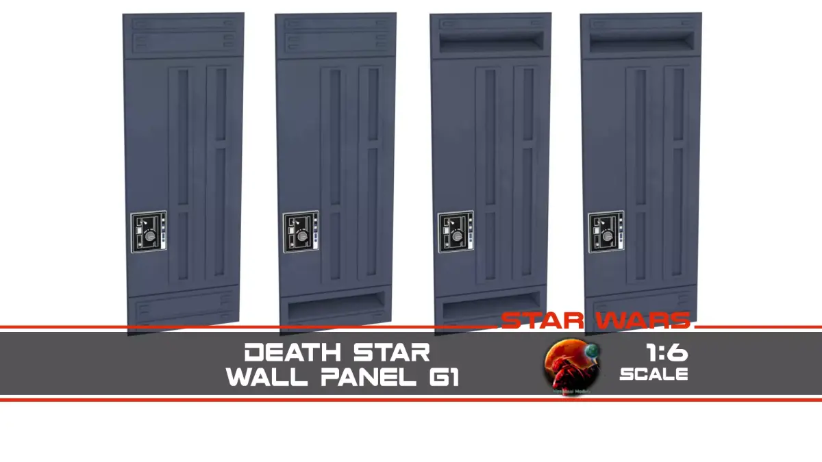 Death Star Wall Panel - G1 - 1-6 scale Hottoys 3D print model