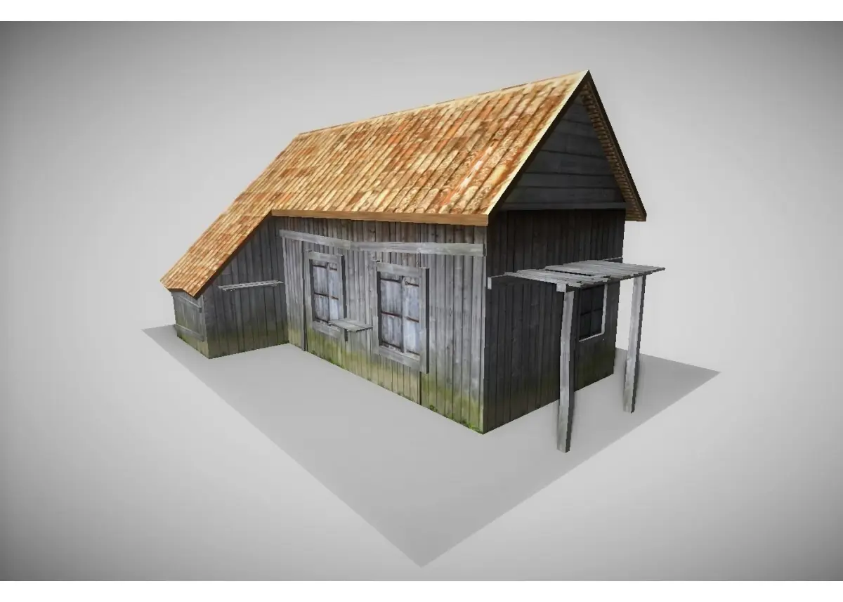 old house Low-poly 3D model purchase