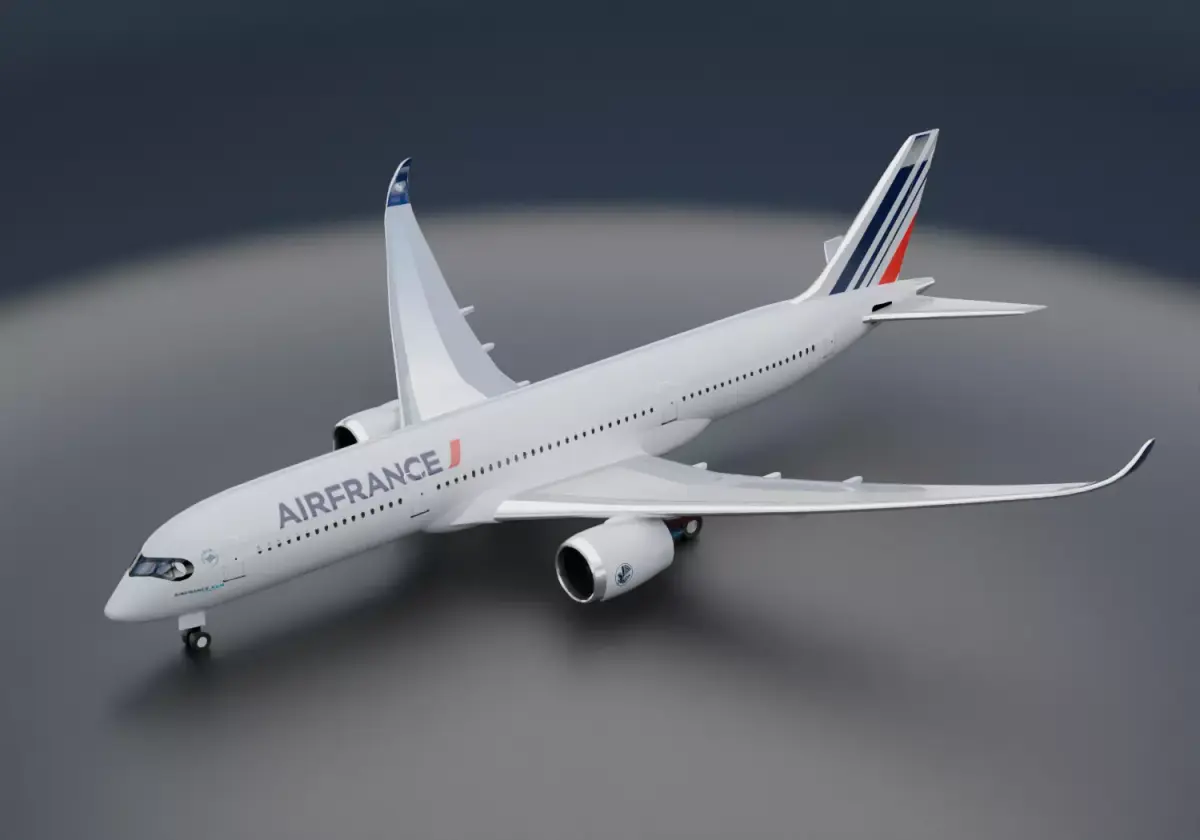 Airbus A350-900 XWB Airfrance Livery 3D model
