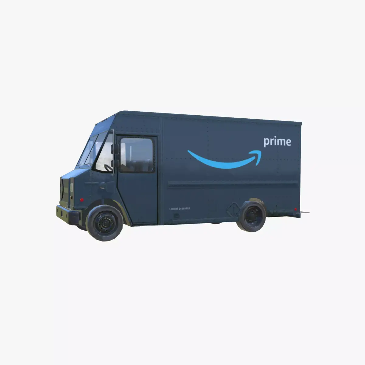 Amazon Prime Delivery Truck Low-poly 3D model