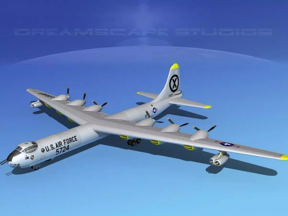 Convair B-36D Peacemaker V03 3D model