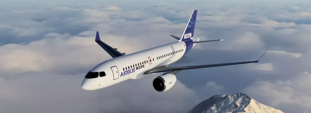 Airbus A220 3D printed airplane model 3D print model