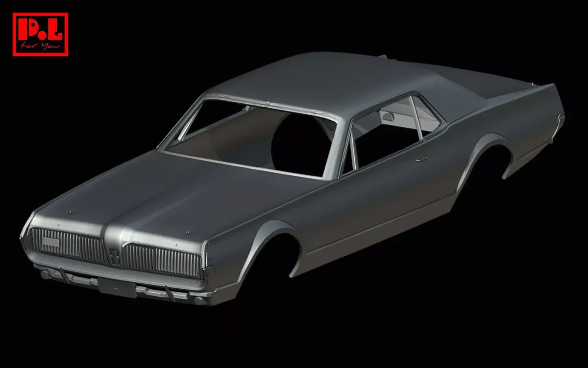 Mercury Cougar 1st Gen 1967 - Car Body Shell 3D print model