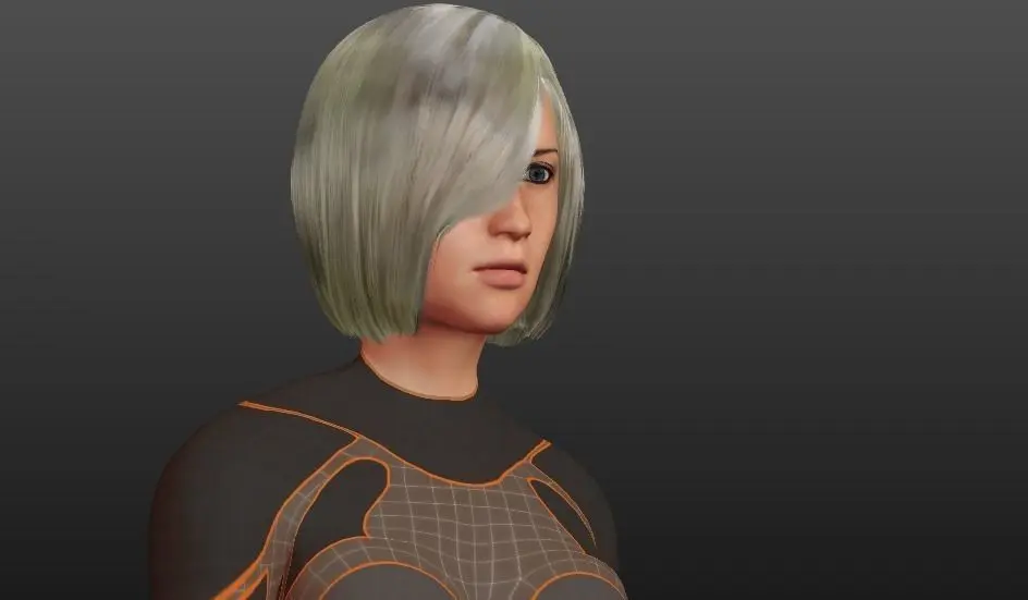 Woman for games and animation Free 3D model