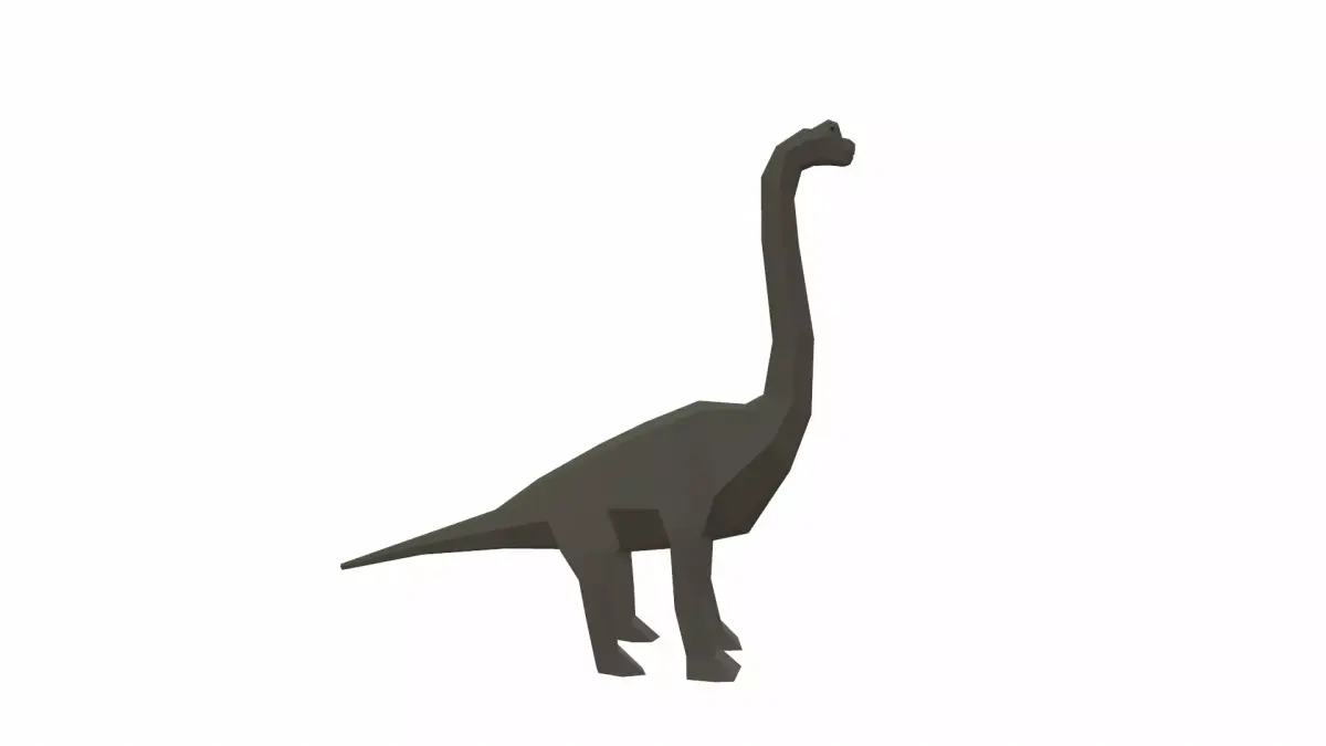 Dinosaur Brachiosaurus - 02 Low-poly 3D model