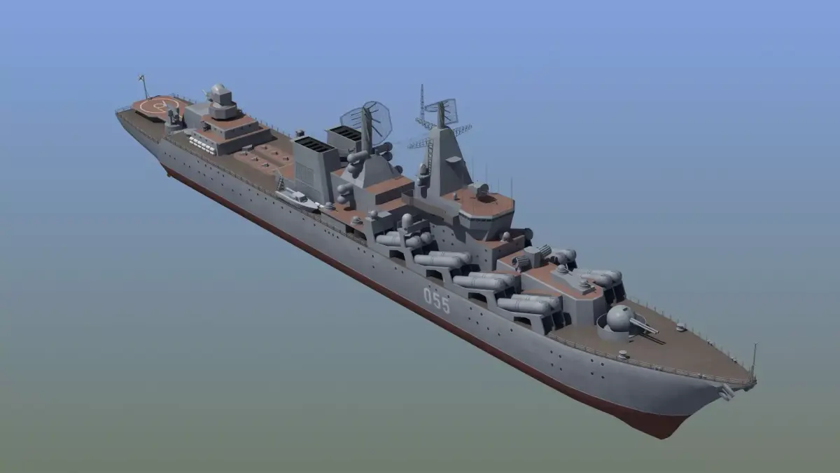 Russian Missile Cruiser 3D model