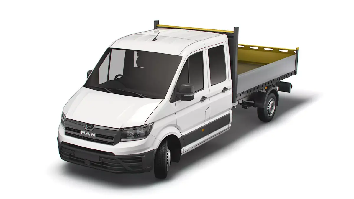 MAN TGE Double Cab Tipper 2021 3D model