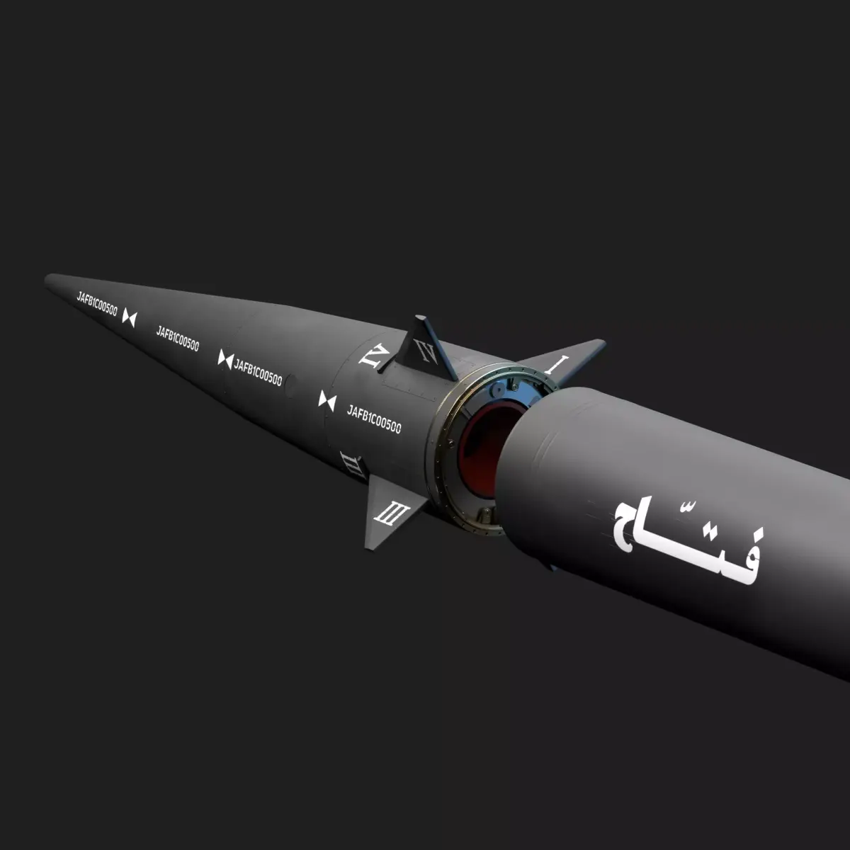 Fattah Hypersonic missile 3D model
