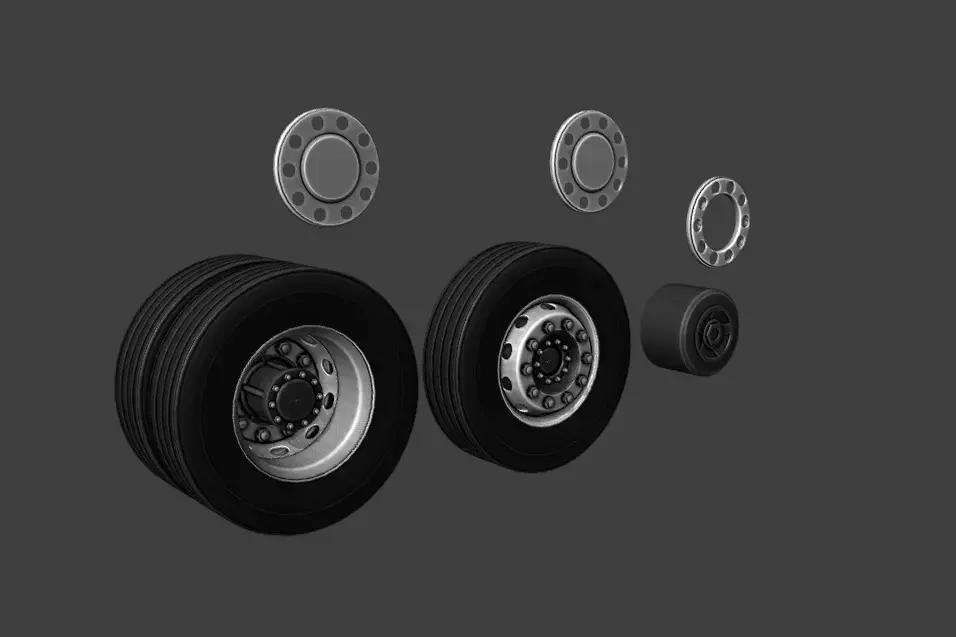 3d wheels  Free 3D model