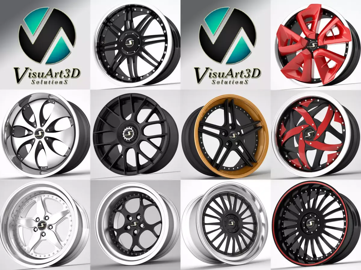 Schmidt rims collection 3D model