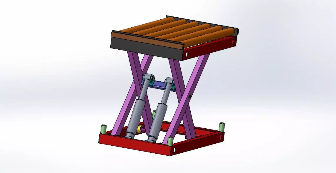 SCISSOR LIFT 3D model 2