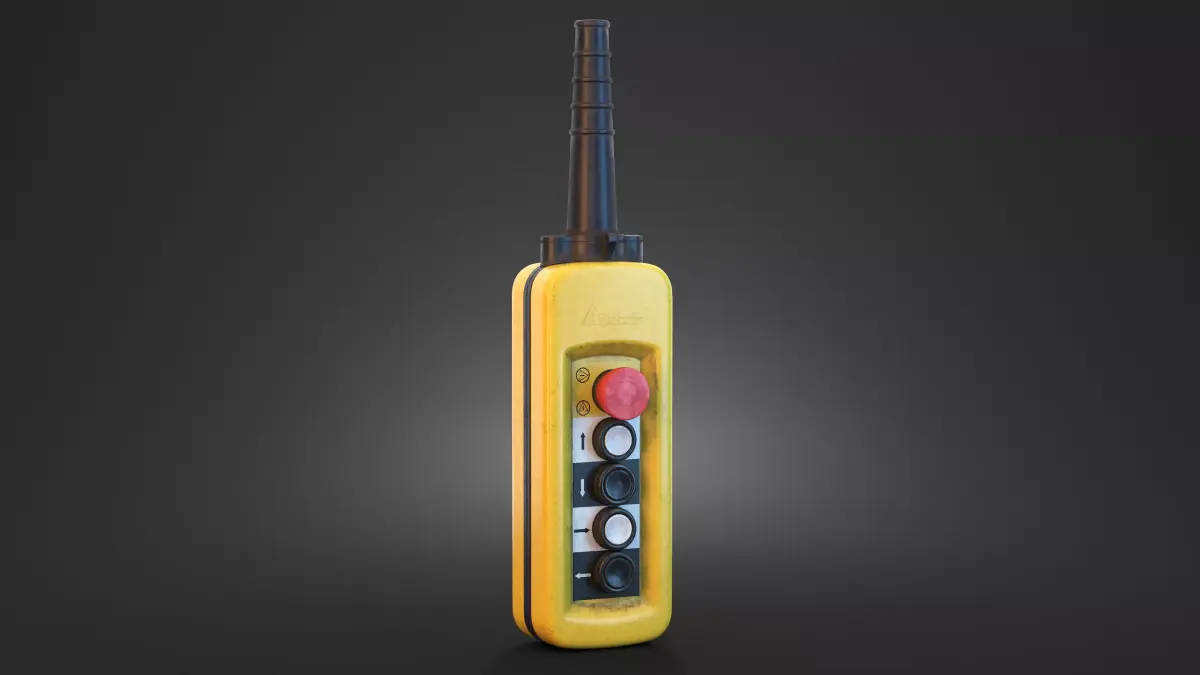 Pendant Push Button PBR 3D model