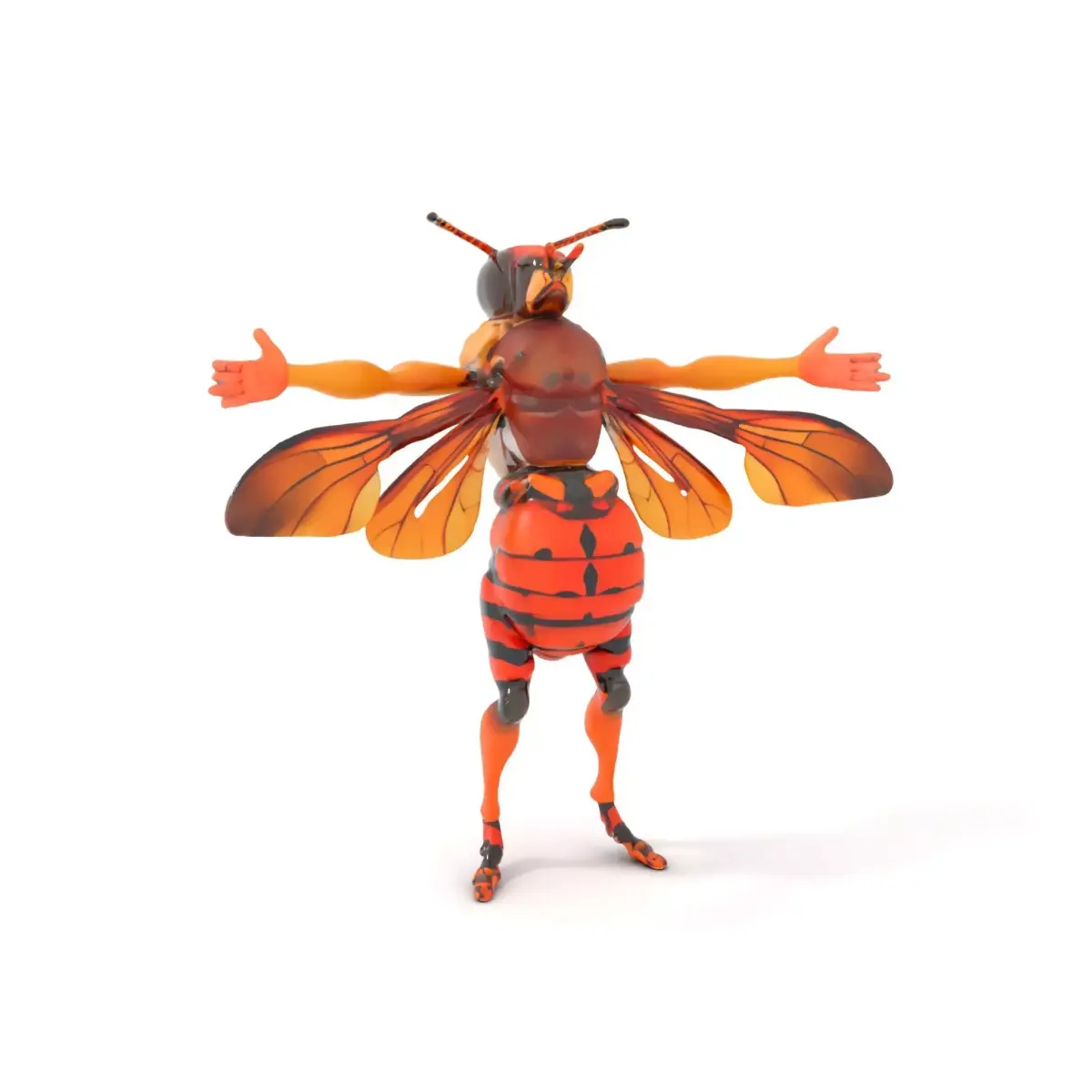 Hornet Hybrid Creature model pack Low-poly 3D model