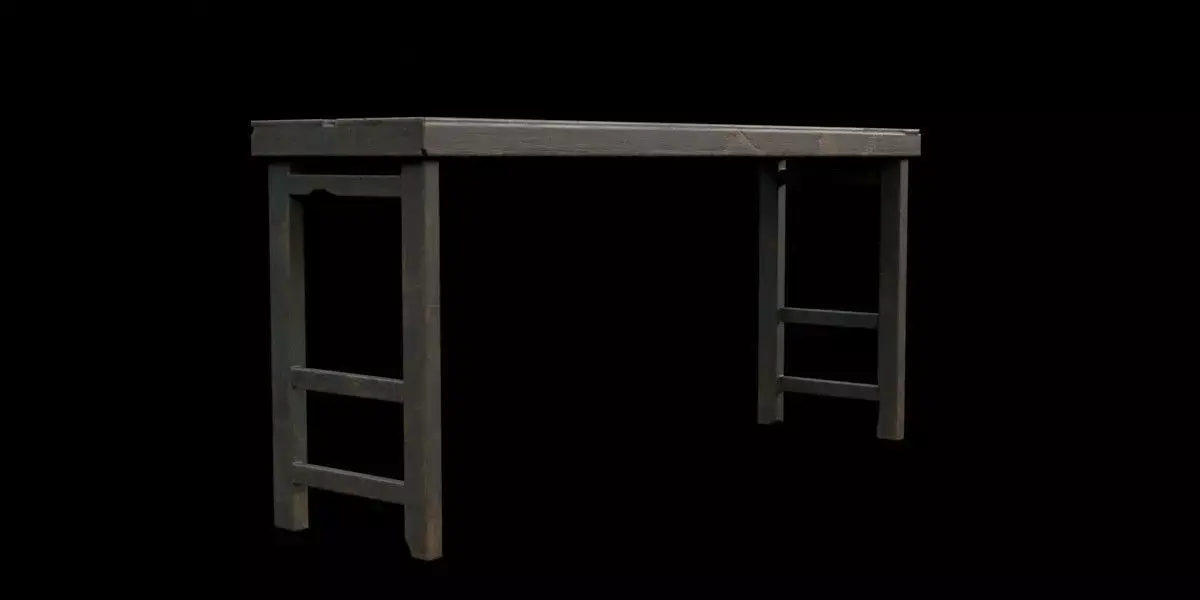 Old Table Free 3D model