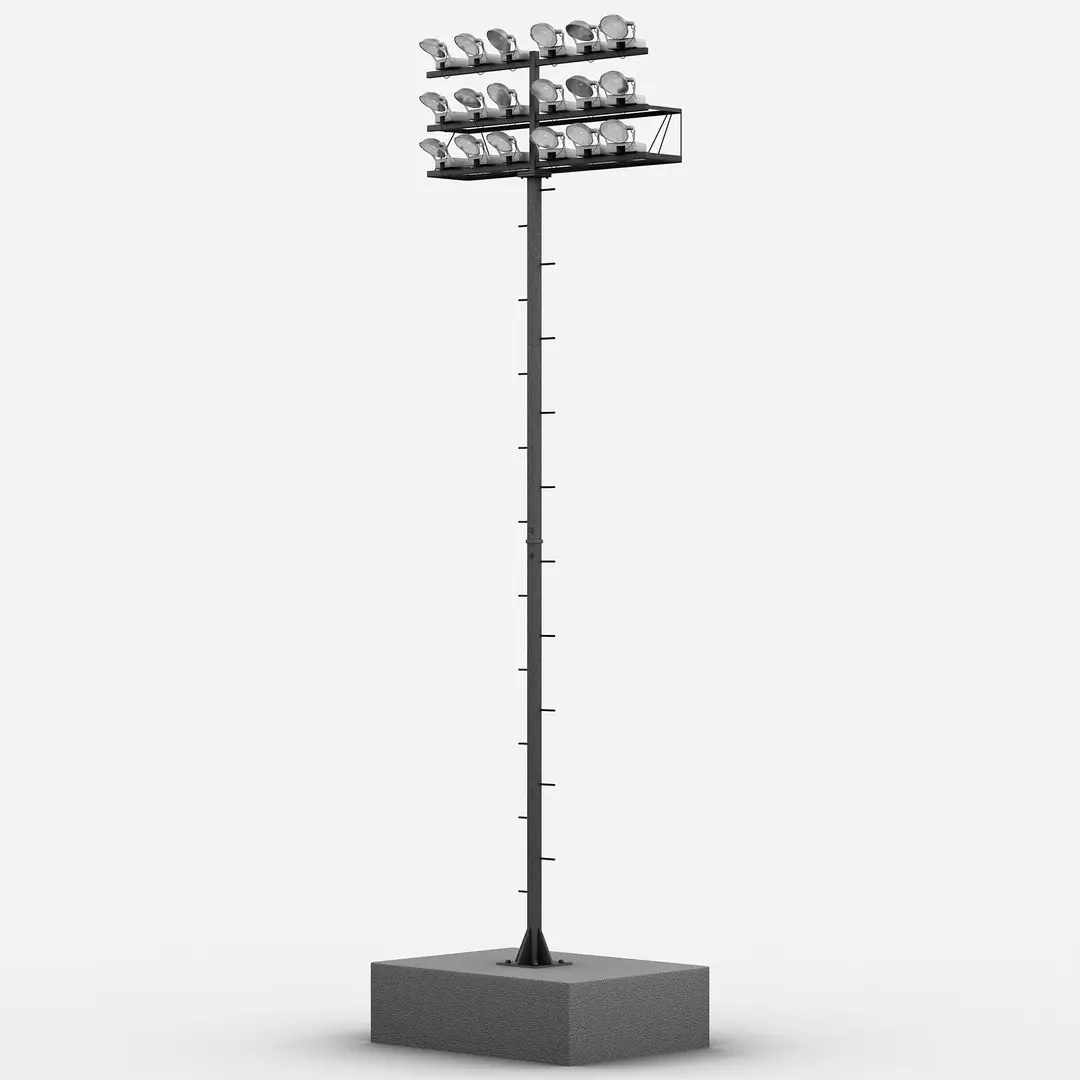 Stadium Lights 4 3D model