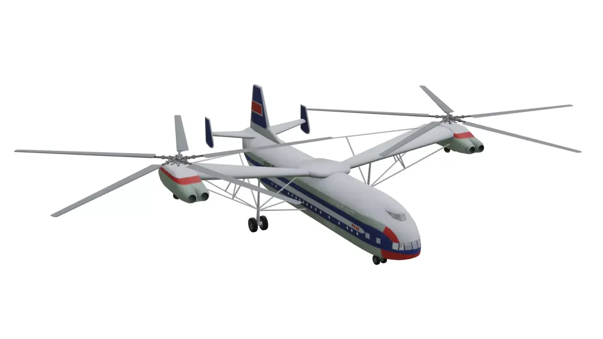Mil Mi-12 Homer Low-poly 3D model