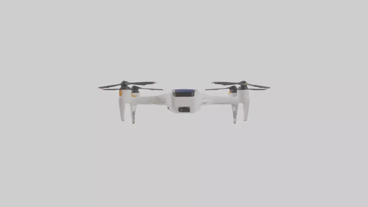 Solar Powered Drone M 1 Low-poly 3D model