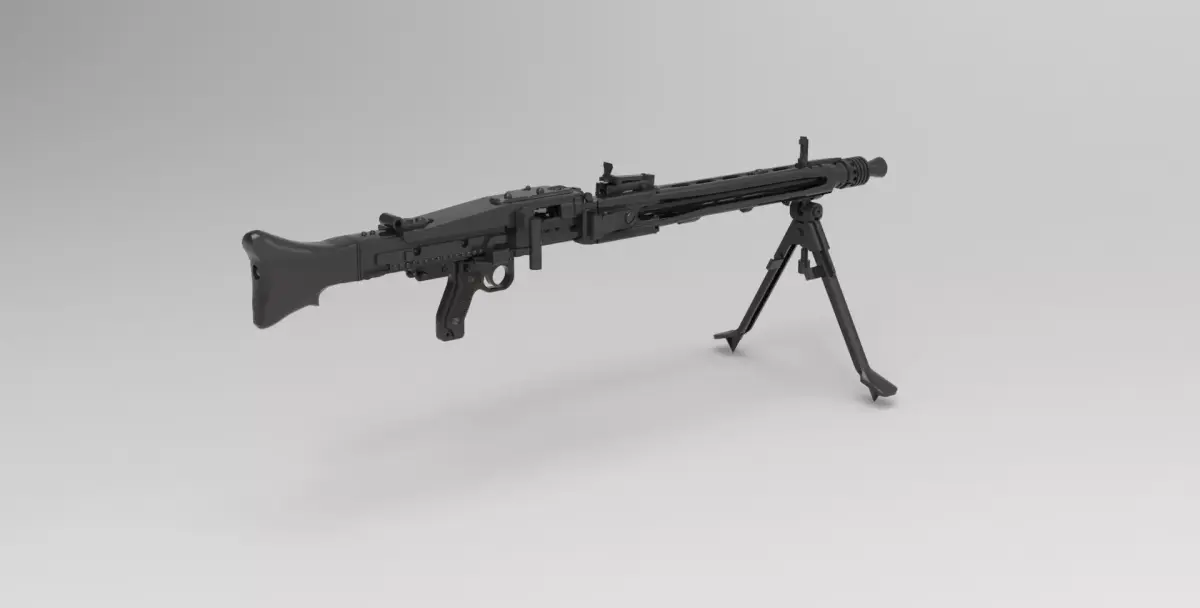 MG42 Machine Gun 3D model