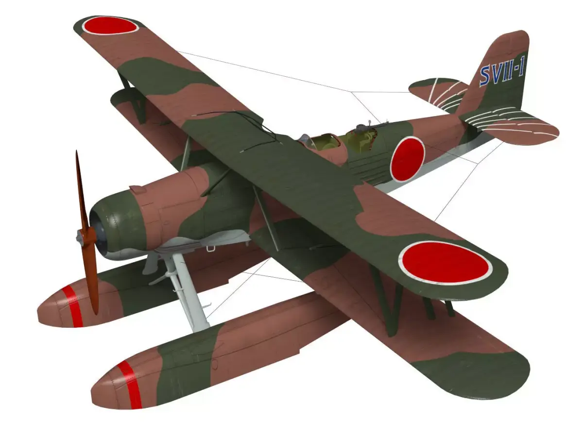 Kawanishi E7K2 Alf 3D model