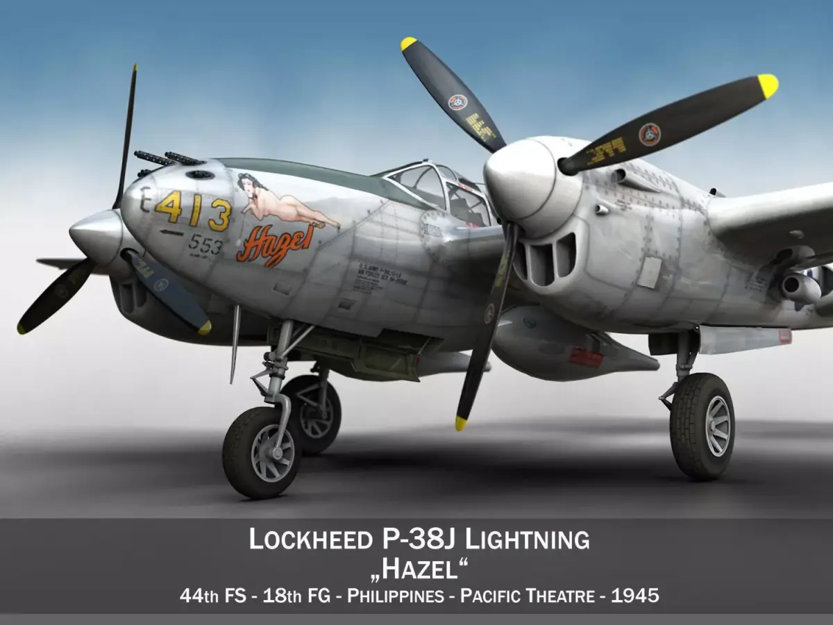 Lockheed P-38 Lightning - Hazel 3D model