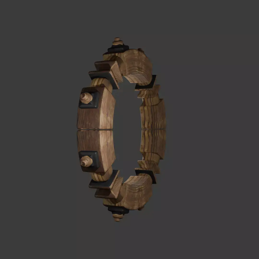 Sailboat steering wheel Free 3D model
