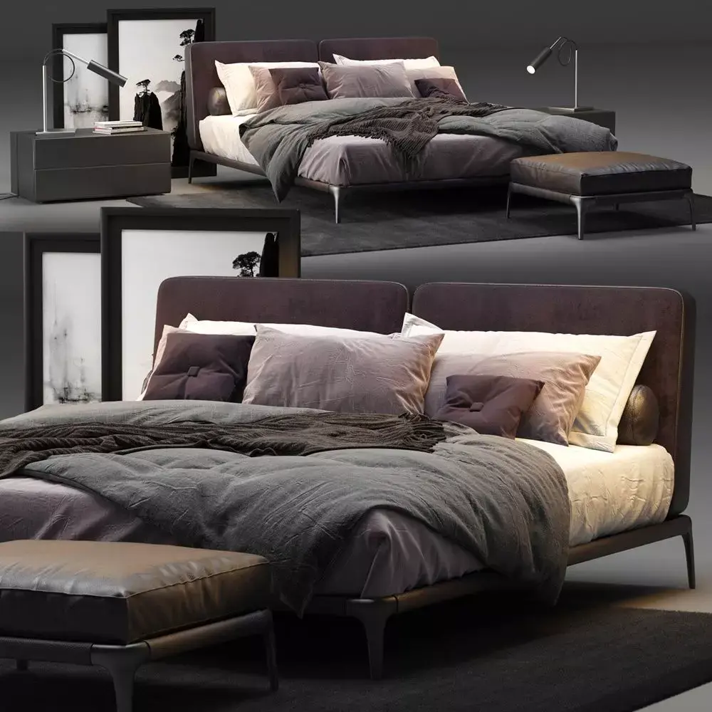 Park Uno Bed 3D model