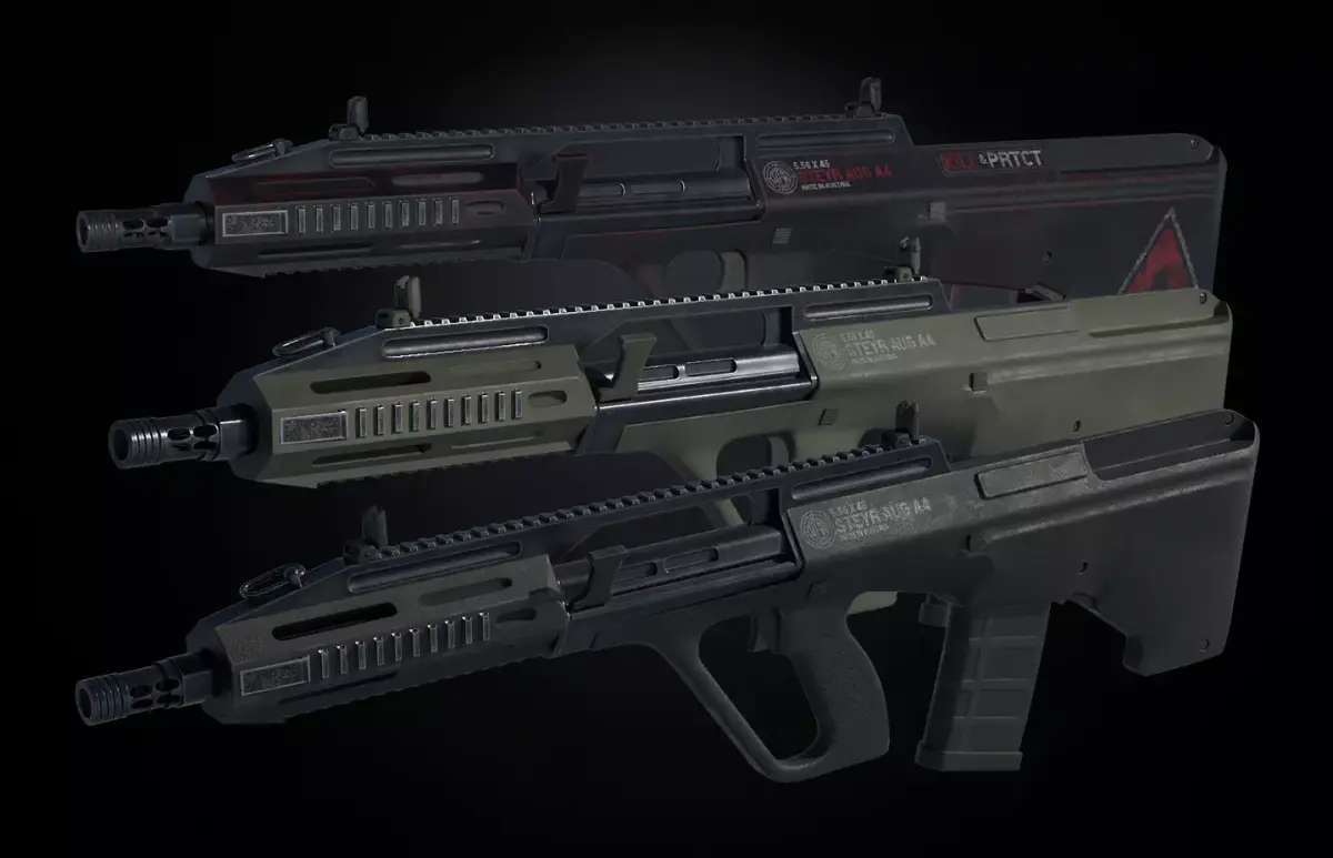 AUG A4 Low-poly 3D model