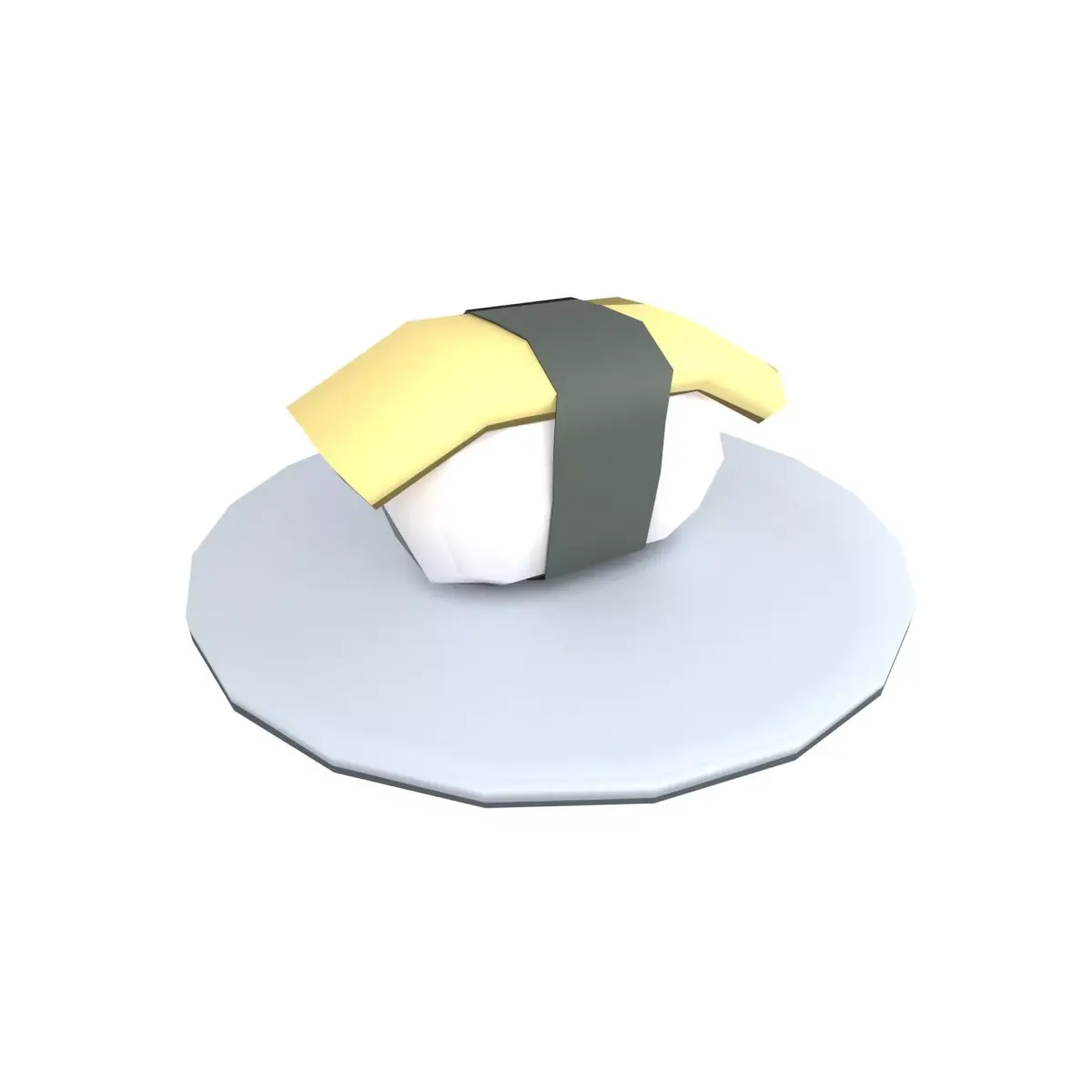 Egg Sushi v1 002 Low-poly 3D model